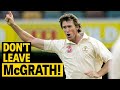 No Shot Offered Batsmen Leave McGrath Strikes
