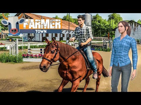 LS19 FarmerTown #11: Bei der PFERDEWIRTIN: Ausritt auf dem Pferd | LANDWIRTSCHAFTS SIMULATOR 19