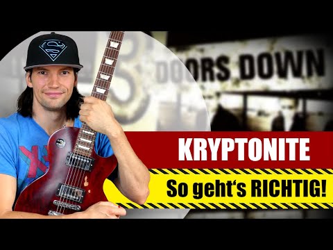 How To Play  3 Doors Down - Kryptonite - Tutorial (deutsch)
