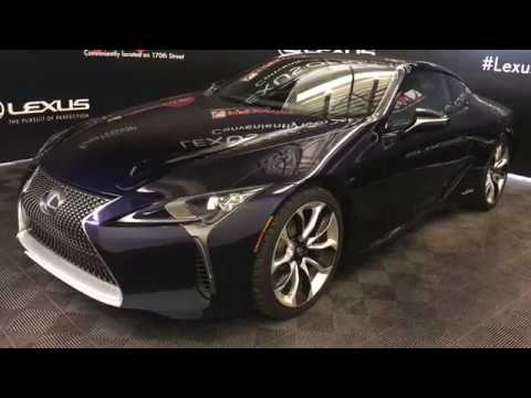 Blue 2018 Lexus LC 500H Performance Package Review Edmonton Alberta