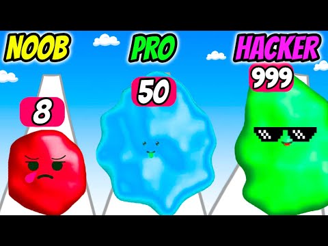 Slime Rush 3D - NOOB vs PRO vs HACKER