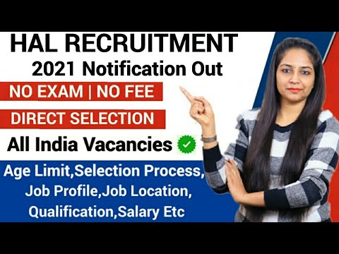 HAL Recruitment 2021 | No Fee | No Exam | Govt Jobs Feb 2021 | TATA Power Recruitment 2021|Govt Jobs