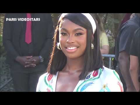 Coco Jones @ Paris Fashion Week 1 october 2023 show Casablanca
