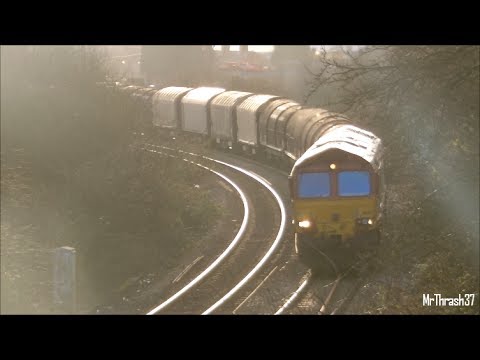 (HD) Marches Steel 60024 6V75 and Silhouette Shed 6M86, Hereford 27/01/14