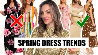 Spring 2025 DRESS Trends! Lots that are IN..and some that are OUT!