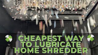How to: Maintain: Oil/Lubricate a household shredder