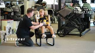 JOIE Autosedačka i-Traver Signature Signature evergreen Instalace a usazení dítěte do autosedačky Joie i-Traver