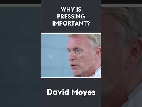 Why is pressing important for players and coaches? | David Moyes 🗣 #shorts
