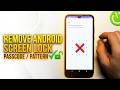 How To Remove Screen Lock On Android Phone Turn Off Passcode Password Pattern In Android