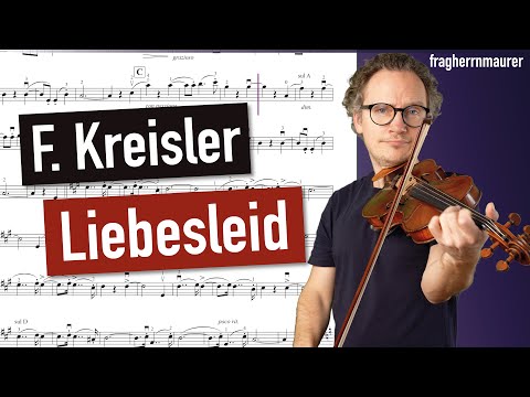 Kreisler Liebesleid (Love's Sorrow) | Violin Sheet Music | Playalong in various Tempi