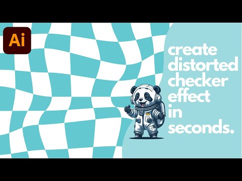 How To Create Distorted Checker Effect On Illustrator