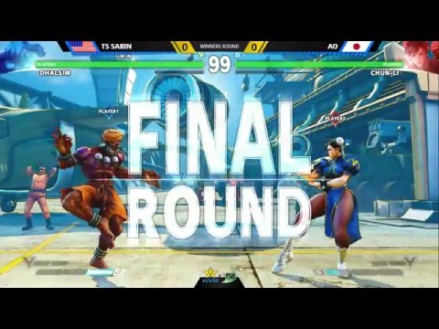 SF5 @ KSB2016 - SAT (Birdie) vs Inzai (Laura); TS Sabin (Dhalsim) vs AO (Chun)