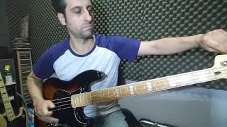 Video thumbnail for squier vintage modified jazz bass 77 sunburst upgraded review by MORI BASS