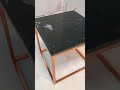 Ultra Luxury Genuine Black Marble Bronze Finish Coffee Table