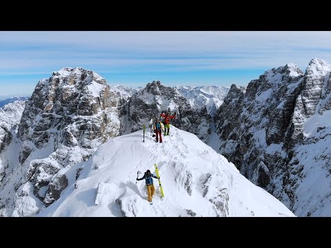 Skitour zum Cima di Terrarossa durch die Canalone Huda Paliza