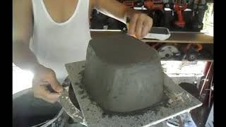 DIY How to make bonsai pot from cement  Vlog # 22