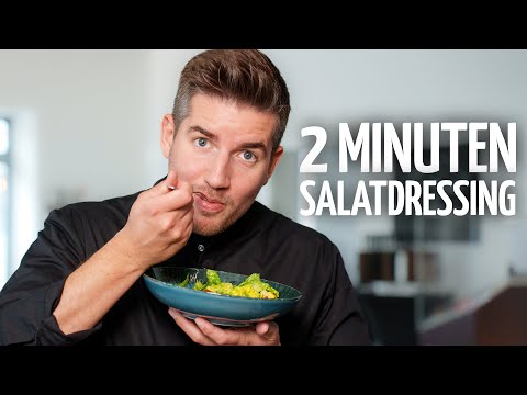 2 MINUTEN Salatdressing mit Essig & Öl | Vinaigrette (Rezept)