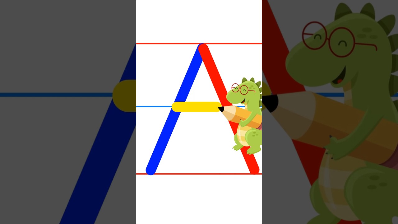Letter A Writing Practice for Kids | Colorful ABC Tracing Fun | @freeforlearn