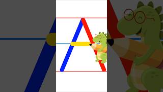 Letter A Writing Practice for Kids | Colorful ABC Tracing Fun | @freeforlearn