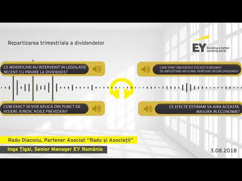 Episodul 10 - Repartizarea trimestriala a dividendelor, Radu Diaconu si Inga Tigai