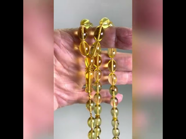 قوافل سبحة كهرمان بلطيقي طبيعي Namb0037