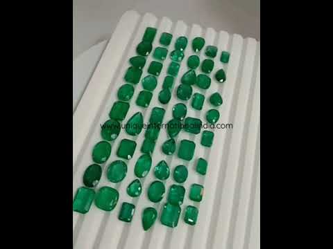 Natural Zambian Emerald Lot 92.50 Carats 57 Pieces