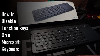 How to Disable Function Keys on a Microsoft Keyboard