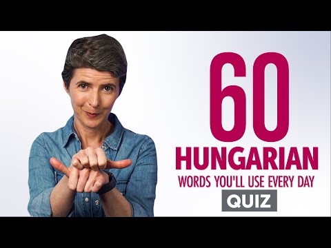 Quiz | 60 Hungarian Words You'll Use Every Day - Basic Vocabulary #46