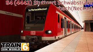 S4 (4442) Stuttgart Schwabstraße to Marbach(Neckar) - Frankenbahn - BR 423 - Train Sim World 6