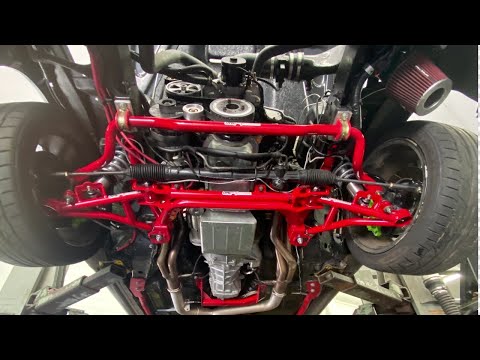 Installing UMI Performance Road/Race K Member & QA1 Coilovers!