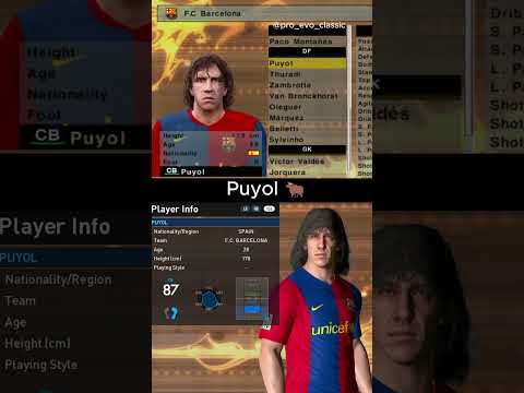 Barca in PES 6 vs 2007 Patch v2 🔵🔴 #efootball #pes #football  #game #pes2017 #classic #barca #laliga