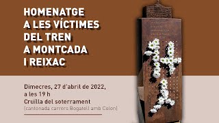 🔴 Directe. Homenatge a les víctimes del tren a Montcada i Reixac