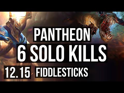 PANTHEON vs FIDDLESTICKS (JNG) | 1200+ games, 6 solo kills, 900K mastery | EUW Grandmaster | 12.15