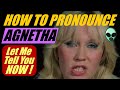 Agnetha Faltskog From ABBA The Correct Way To Pronounce Her Name You Can Say Agnetha Or Anna