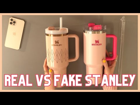 How to spot fake Stanley Tumbler Real vs Dupe !!