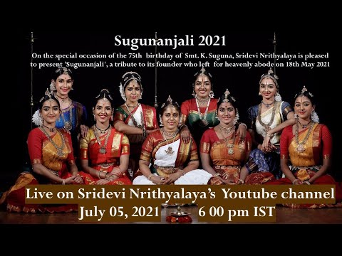 SDN Sabha - Sugunanjali 2021 - Sridevi Nrithyalaya - Bharathanatyam Dance