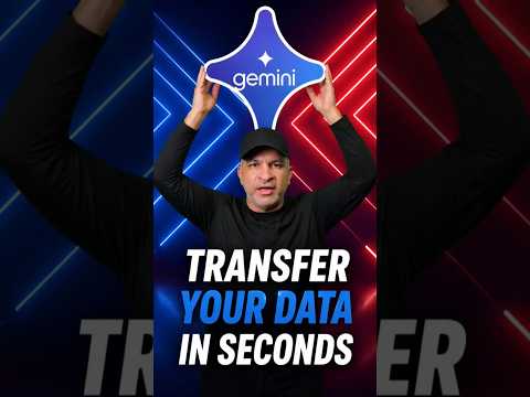 إزاي تنقل كل الداتا من ChatGPT لـ Gemini بسهولة في ثواني 🔥📲 #shorts