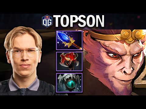 OG.TOPSON MONKEY KING WITH AGHANIMS-SKADI - DOTA 2 7.27 GAMEPLAY