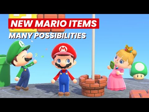 Checking all MARIO ITEMS 🍄⭐ Many creative possibilities to use it 🌷 Animal Crossing New Horizons