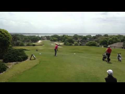 Trent Whitekiller tees off on day 2 of NGA tour event.