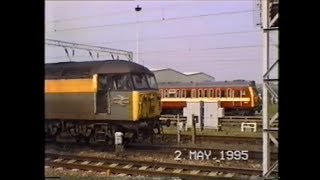 preview picture of video 'Trains In The 1990's   Rugby, 2nd May 1995'