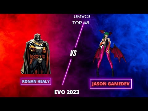 Evo 2023 - UMvC3 Top 48 Losers R3 - Ronan Healy vs Jason GameDev