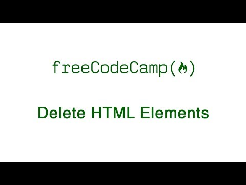 Freecodecampbasic Html And Html5 Delete Html Elements