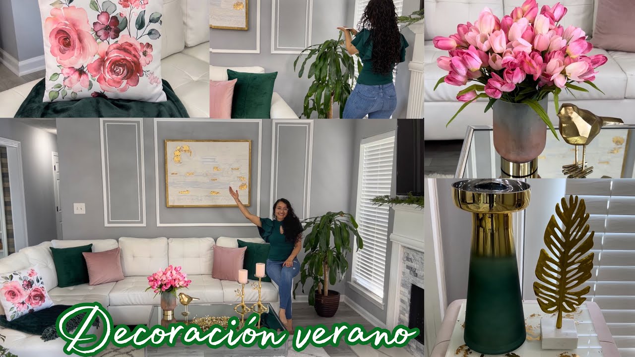 DECORACIÓN DE MI SALA 🌷VERANO 2022| Decora Fresco y Sencillo #lauraweymandecolin