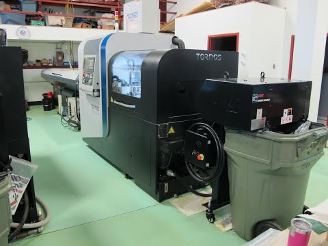 Tornos Swiss GT 32 CNC Swiss Screw Machine, 32mm Bar Capacity, 8,000 Max RPM Main and Sub Spindles