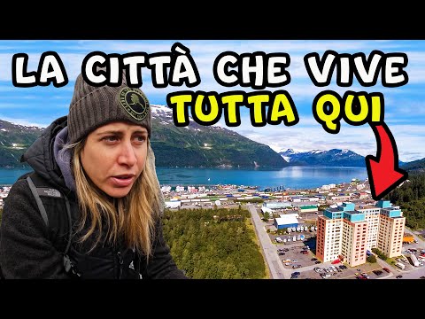 Here everyone LIVES under the SAME ROOF 😵 WHITTIER ALASKA 🥶 RECORD Country!