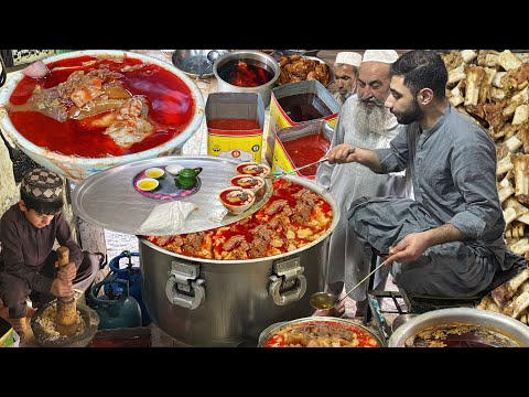 Early MORNING 5 o'clock BREAKFAST - Naeem Jan Siri Paye Recipe - 200 KG Heads & Legs Fry On Low Fire