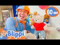 Blippi Builds The Fuzziest Surprise Build A Bear Blippi Meekah Challenges And Games For Kids