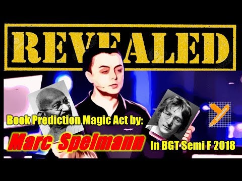 Revealed:  Marc Spelmann (Book Magic) in BGT Semi Finals 2018