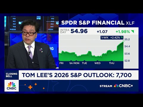 Why Fundstrat's Lee expects the S&P to hit 7,700 by end of 2026